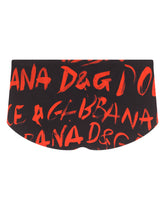 Brando swim briefs with logo print -  | Dolce &amp; Gabbana