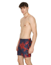 Mid-length swim shorts with coral print -  | Dolce &amp; Gabbana