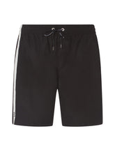 Short swimming trunks with logoed ribbon -  | Dolce & Gabbana