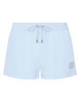 Short swim trunks with branded plate -  | Dolce &amp; Gabbana