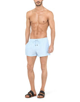 Short swim trunks with branded plate -  | Dolce &amp; Gabbana