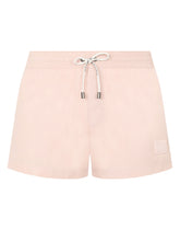 Short swim trunks with branded plate -  | Dolce &amp; Gabbana