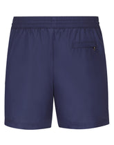 Mid-length swim trunks with branded plate -  | Dolce &amp; Gabbana