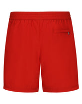 Mid-length swim trunks with branded plate -  | Dolce &amp; Gabbana