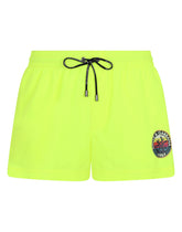 Short swim trunks with Dolce&Gabbana print -  | Dolce & Gabbana