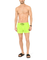 Short swim trunks with Dolce&Gabbana print -  | Dolce & Gabbana