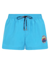 Short swim trunks with Dolce&Gabbana print -  | Dolce & Gabbana