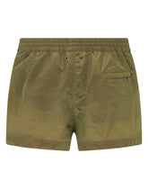 Short iridescent fabric swim trunks with DG logo -  | Dolce & Gabbana