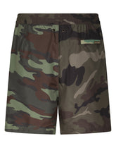 Mid-length swim trunks with camouflage patchwork design -  | Dolce & Gabbana