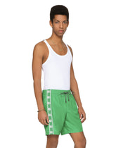 Mid-length swim trunks with DG logo band -  | Dolce & Gabbana