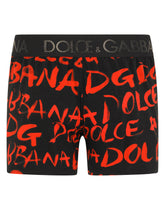 Logo-print two-way stretch jersey boxer shorts -  | Dolce & Gabbana