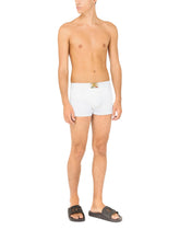 Two-way-stretch jersey boxers with DG patch -  | Dolce & Gabbana