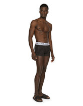 Striped-print two-way stretch jersey boxers -  | Dolce & Gabbana