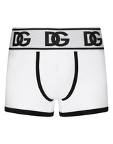 Two-way stretch jersey boxers with DG logo -  | Dolce & Gabbana