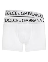 Two-way-stretch jersey boxers with double waistband -  | Dolce & Gabbana