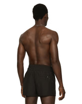 Short swim trunks with double waistband and branded tag -  | Dolce &amp; Gabbana