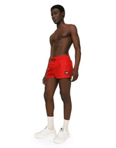 Short swim trunks with branded tag -  | Dolce &amp; Gabbana