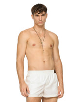 Short swim trunks with branded tag -  | Dolce & Gabbana