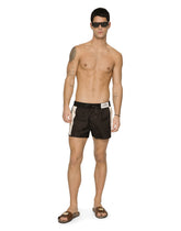 Swim shorts with contrasting band -  | Dolce &amp; Gabbana
