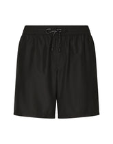 Mid-length swim shorts with top-stitching -  | Dolce &amp; Gabbana
