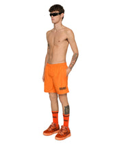 Mid-length swim trunks with DGVIB3 print and logo -  | Dolce & Gabbana