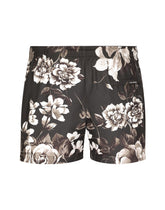 Swim shorts with floral print -  | Dolce &amp; Gabbana