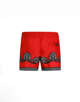 Short swim trunks with bandanna print -  | Dolce &amp; Gabbana