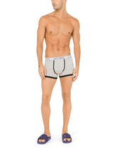 Two-pack plain and printed stretch cotton boxers -  | Dolce &amp; Gabbana