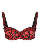 Leopard-print satin balconette bra -  | Dolce & Gabbana