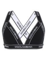 Jersey bralet with branded elastic -  | Dolce &amp; Gabbana
