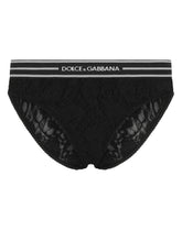Lace briefs with branded elastic -  | Dolce &amp; Gabbana