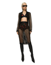 Cherry-print satin high-waisted panties -  | Dolce & Gabbana