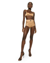 Satin high-waisted panties with Dolce&Gabbana tag -  | Dolce & Gabbana