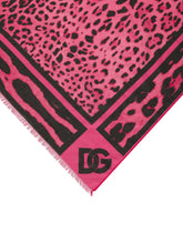 Neon leopard-print cotton sarong (110 x 190) -  | Dolce & Gabbana