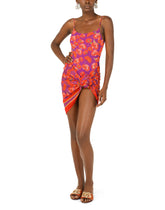 Cotton sarong with poppy print (110 x 190) -  | Dolce & Gabbana