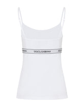 Jersey top with branded elastic -  | Dolce &amp; Gabbana
