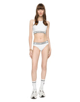 Fine-rib jersey top with branded elastic -  | Dolce &amp; Gabbana