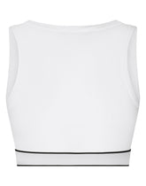 Fine-rib jersey top with branded elastic -  | Dolce &amp; Gabbana