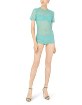 Jacquard tulle T-shirt -  | Dolce & Gabbana