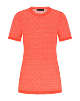 Jacquard tulle T-shirt -  | Dolce & Gabbana