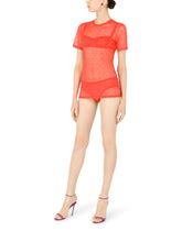 Jacquard tulle T-shirt -  | Dolce & Gabbana