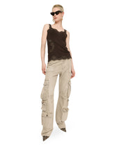 Wool jersey lingerie top with lace inlays -  | Dolce & Gabbana
