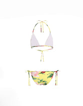 Triangle bikini with floral bouquet print -  | Dolce &amp; Gabbana