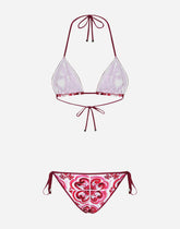 Majolica-print triangle bikini -  | Dolce &amp; Gabbana