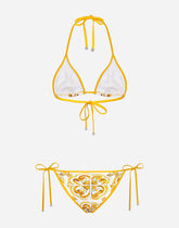 Majolica-print triangle bikini -  | Dolce &amp; Gabbana