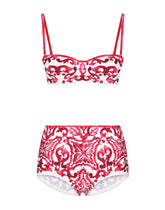 Majolica-print padded bikini -  | Dolce &amp; Gabbana