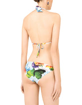 Hydrangea-print padded triangle bikini -  | Dolce & Gabbana