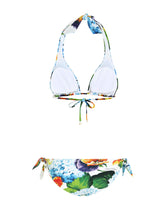 Hydrangea-print padded triangle bikini -  | Dolce & Gabbana