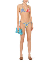 Mixed patchwork-print bikini -  | Dolce & Gabbana