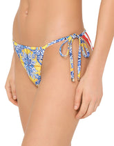 Mixed patchwork-print bikini -  | Dolce & Gabbana